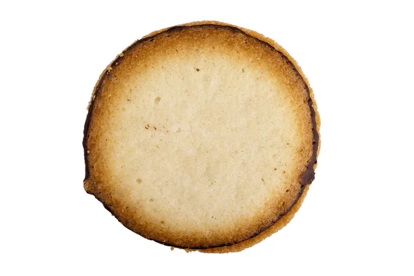 Печиво Шоколадом Білому Тлі — стокове фото