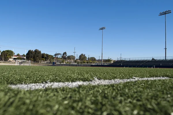 stock image Partitioning of sports fields for football at the stadium.