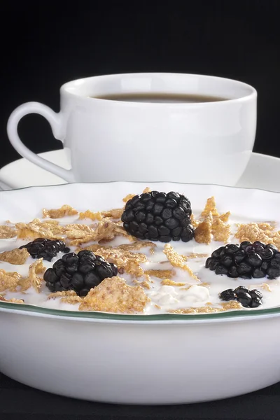 Cereals with blackberry — Stock Photo, Image
