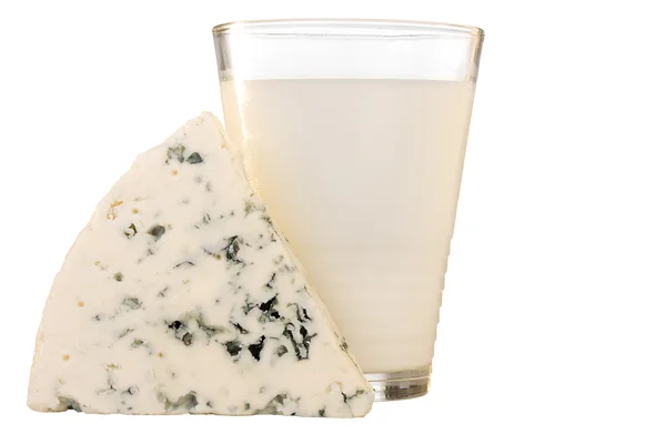 Кусочек датского голубого сыра — стоковое фото