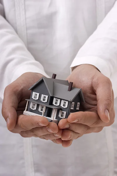 House in Hands — Stock Photo, Image