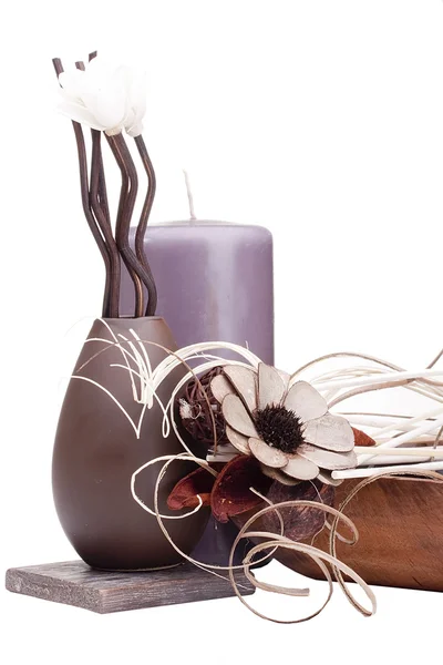粘土の装飾的な花瓶 — ストック写真