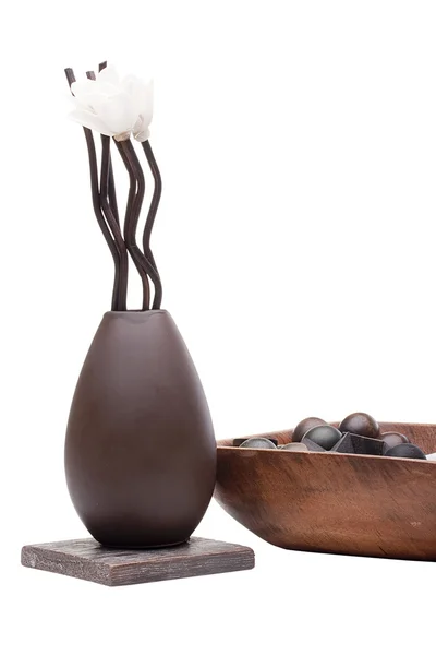 Clay dekorativní váza — Stock fotografie