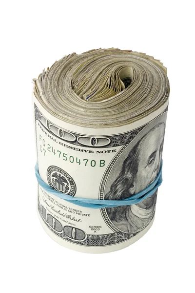 お金をロール — ストック写真
