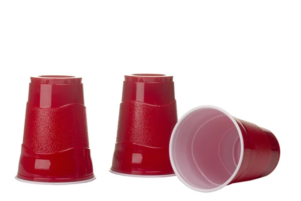 Piros csészék — Stock Fotó