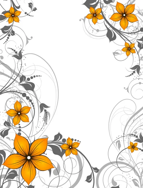 Floral abstracte achtergrond — Stockvector