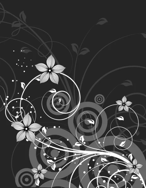 花卉抽象背景 — 图库矢量图片
