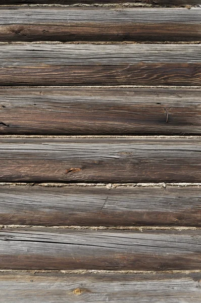 Fragmento da parede de madeira velha — Fotografia de Stock
