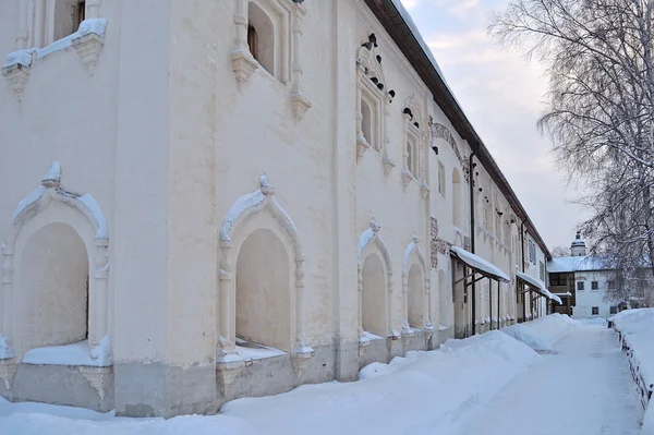 Monastic Cells Kirillo Belozersky Monastery Winter Time Russia — Stock Photo, Image