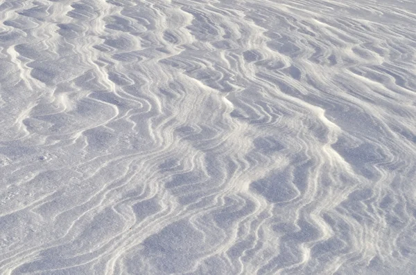 Close Windy Snow Surface Texture — Stock Photo, Image