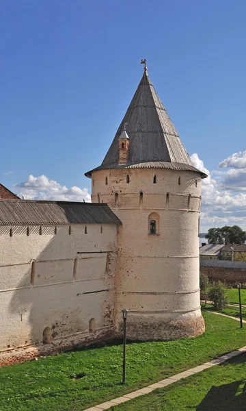 Duvar Kulesi Kremlin Eski Rusça Şehir Rostov Büyük — Stok fotoğraf