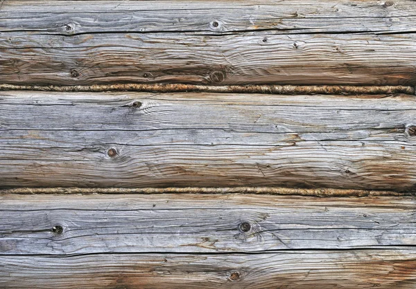 Fragment Old Wooden House Wall — Stock Photo, Image