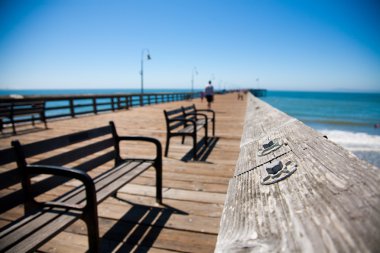 Historic Ventura Pier in Southern California clipart