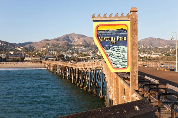 Ιστορική Αποβάθρα Ventura Στη Νότια Καλιφόρνια — Φωτογραφία Αρχείου