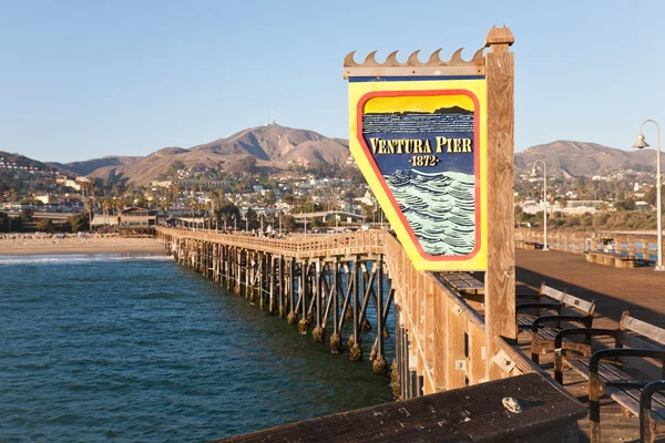 Güney Kaliforniya Nın Tarihi Ventura Pier — Stok fotoğraf