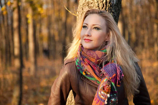 stock image Very mysterious girl on the nature;