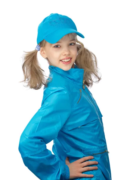 Девушка Ён в синей кепке — стоковое фото