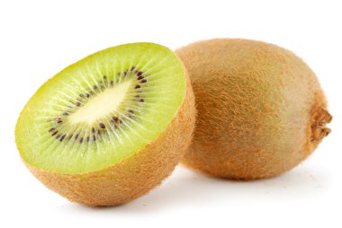 Two kiwis isolated on white background clipart