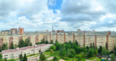 Rusya'nın kentsel mimari panoramik manzaralı