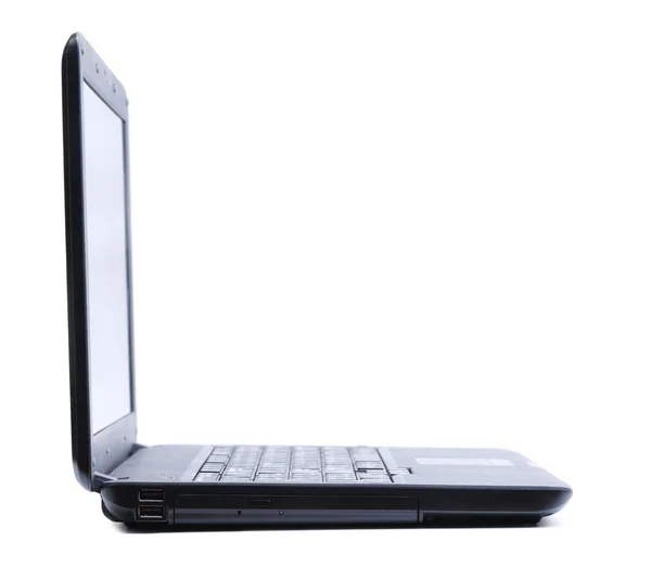 Laptopul modern subțire izolat pe fundal alb — Fotografie, imagine de stoc