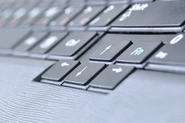 Widok zbliżenie klawiatury komputera — Zdjęcie stockowe