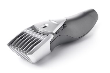 Close-up of a modern hair clipper isolated on white clipart