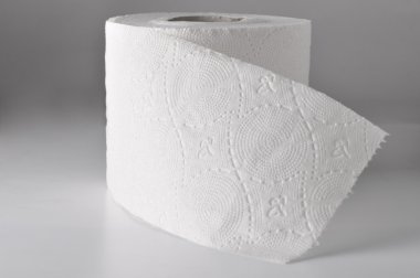 Closeup of a toilet paper clipart