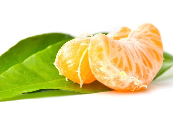 Fresh mandarin isolated on white — Stock Photo, Image