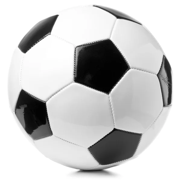 Bola Futebol Isolado Branco — Fotografia de Stock