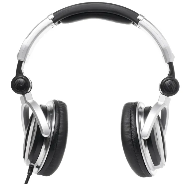 Professional earphones isolated on white — Stock Photo, Image