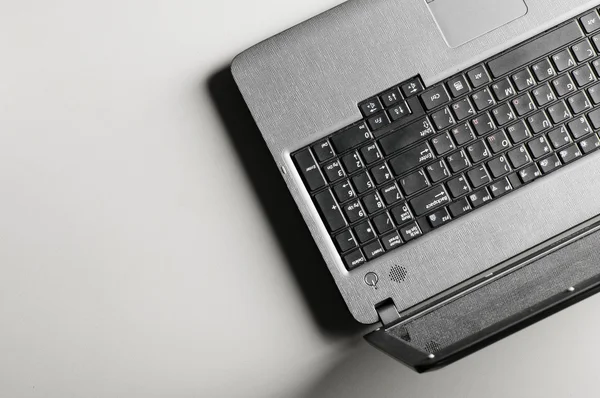 Modern black laptop — Stock Photo, Image