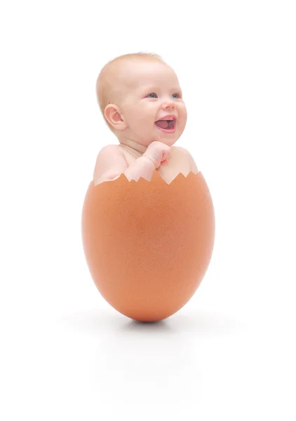 Dziewczynka w jajku — Zdjęcie stockowe