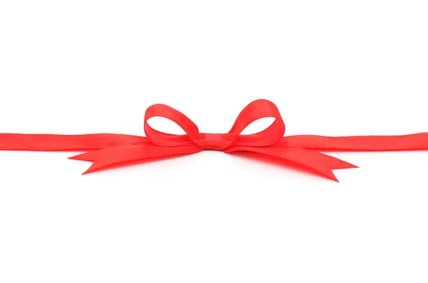 Red Ribbon & Bow — Stock Photo, Image