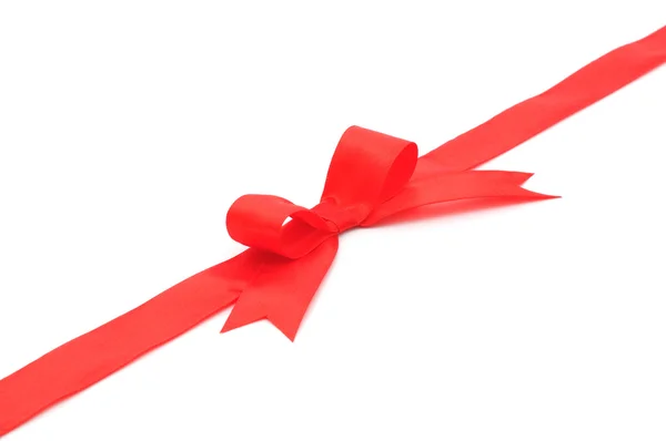 Red Ribbon & Bow — Stock Photo, Image