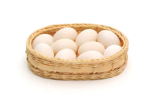 바구니에 있는 계란 — 스톡 사진