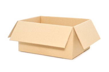 Open Cardboard Box clipart