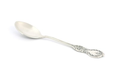 Spoon silver isolated clipart