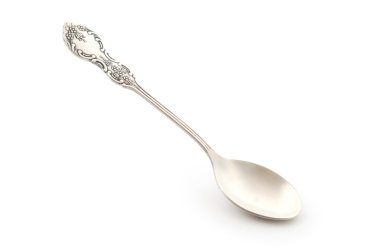 Spoon silver isolated clipart