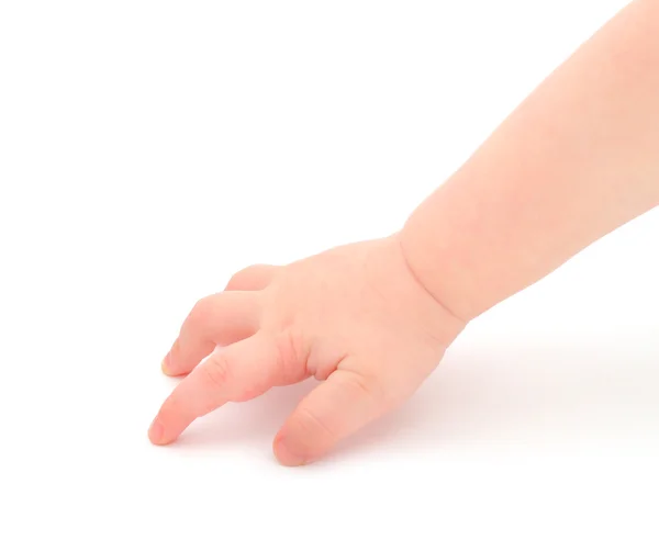 Δεξί Χέρι Των Παιδιών Απομονώνονται Λευκό Φόντο — Φωτογραφία Αρχείου