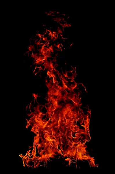 Siyah üzerine ateş — Stok fotoğraf