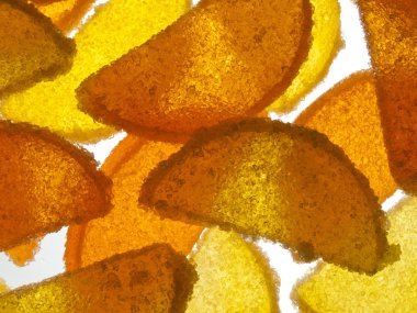 arka planını saydam renkli reçel