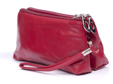 kırmızı makyaj çantası