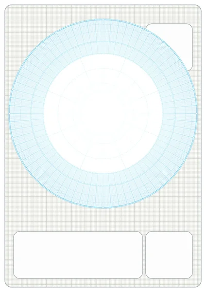 Illustration Vectorielle Arrière Plan Millimètre Avec Des Cadres Vides — Image vectorielle