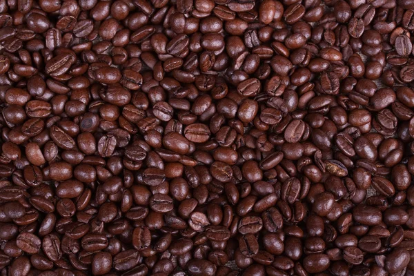 Tekstura palonych ziaren kawy — Zdjęcie stockowe