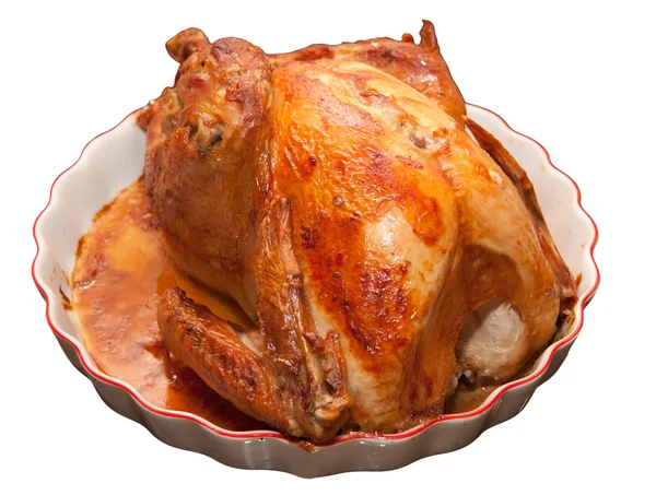 stock image Roasted turkey on plate