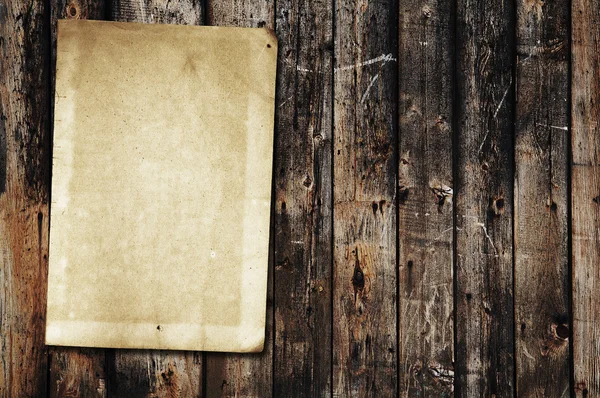 Papier na stary tekstura drewna — Zdjęcie stockowe