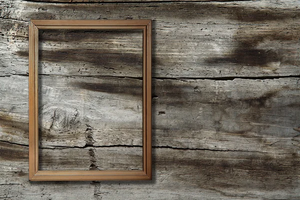 木製の背景上のフレーム — ストック写真