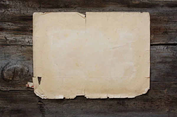 Starý papír na dřevo — Stock fotografie