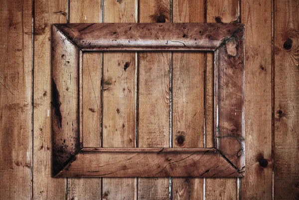Ramki na ścianie drewniane — Zdjęcie stockowe