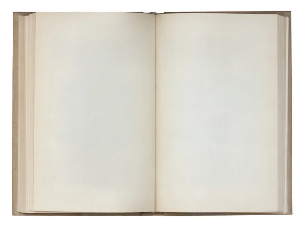 Blank open book isolated — Stock Photo, Image